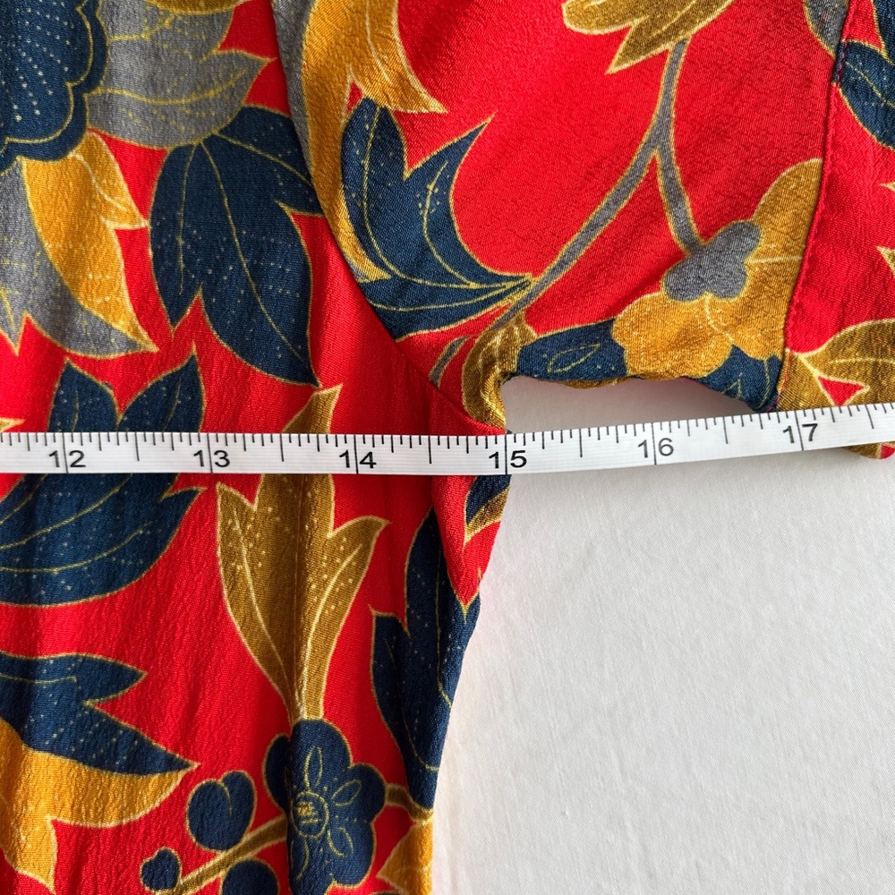 Sezane Vic Dress Midi Milanese Flower Print - Picture 10 of 10